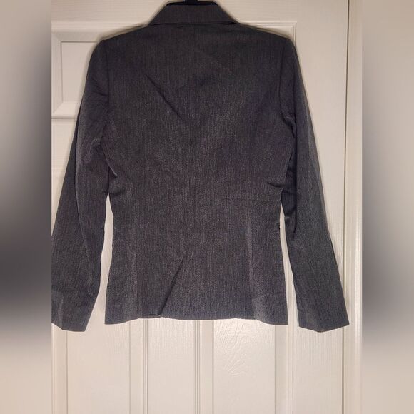 Teenflo 6 Gray Lined 1 Button Lngslv Women's Blazer - Picture 8 of 8
